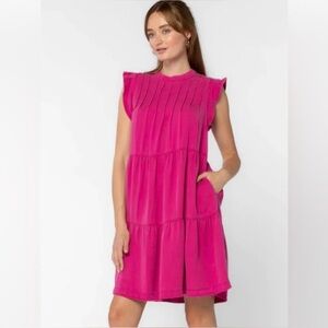 Velvet Heart High Neck Tiered Dress